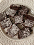 Brownies with Powdered Sugar